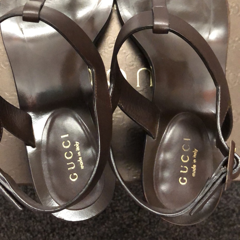 Gucci woman’s bamboo heel sandals - Picture 6 of 11